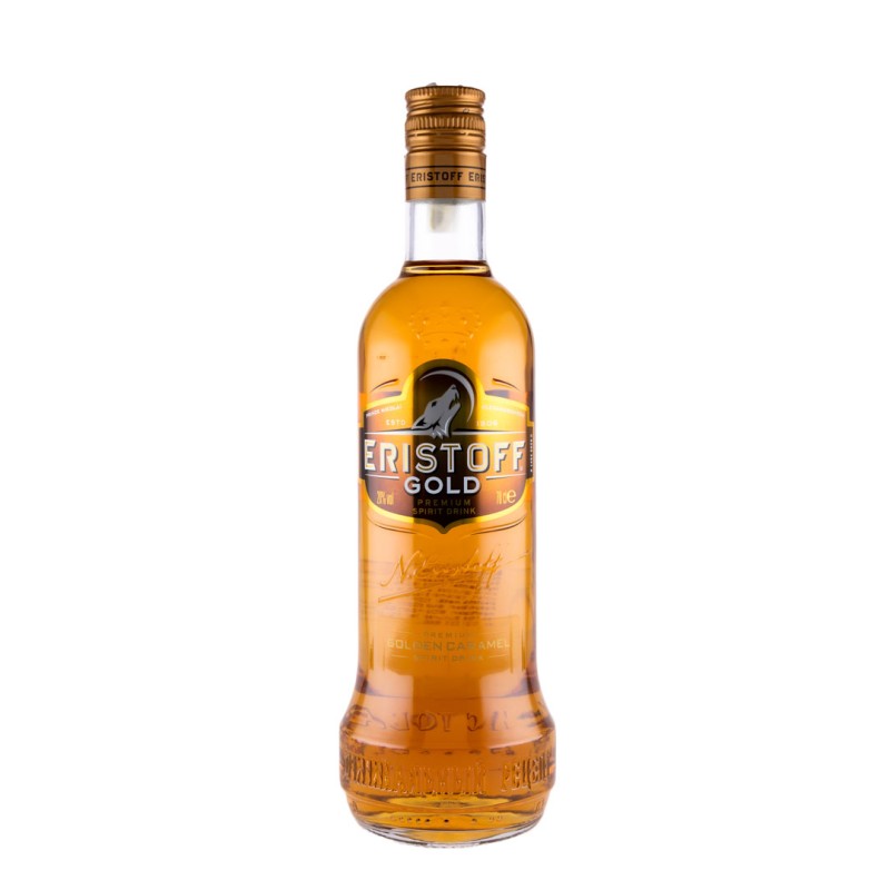 Set 2 x Vodka Eristoff Gold, Caramel, 20%, 0.7 l