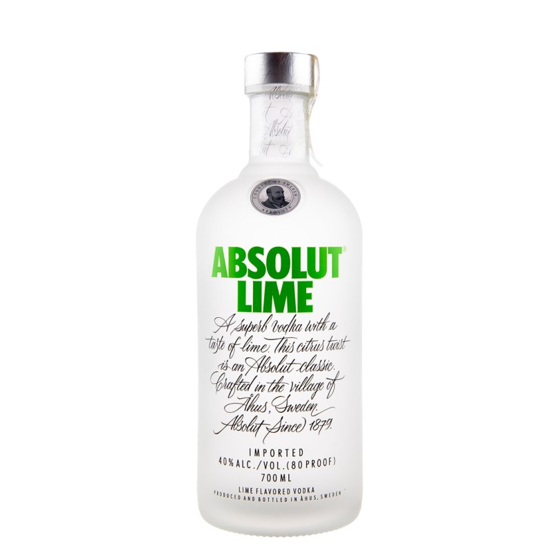 Set 2 x Vodka Lime Absolut, 40%, 0.7 l