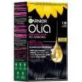 Set 2 x Vopsea de Par Permanenta fara Amoniac Garnier Olia 1.10 Black Sapphire, 174 ml