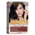 Set 2 x Vopsea de Par Permanenta fara Amoniac L'Oreal Paris Excellence Universal Nudes, 2U Darkest Brown, 192 ml