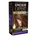Set 2 x Vopsea de Par Permanenta fara Amoniac Loncolor Expert Oil Fusion 5.53 Saten Auriu Deschis, 100 ml
