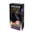 Set 2 x Vopsea de Par Permanenta Loncolor Expert Oil Fusion 1.9 Negru Albastrui, 100 ml