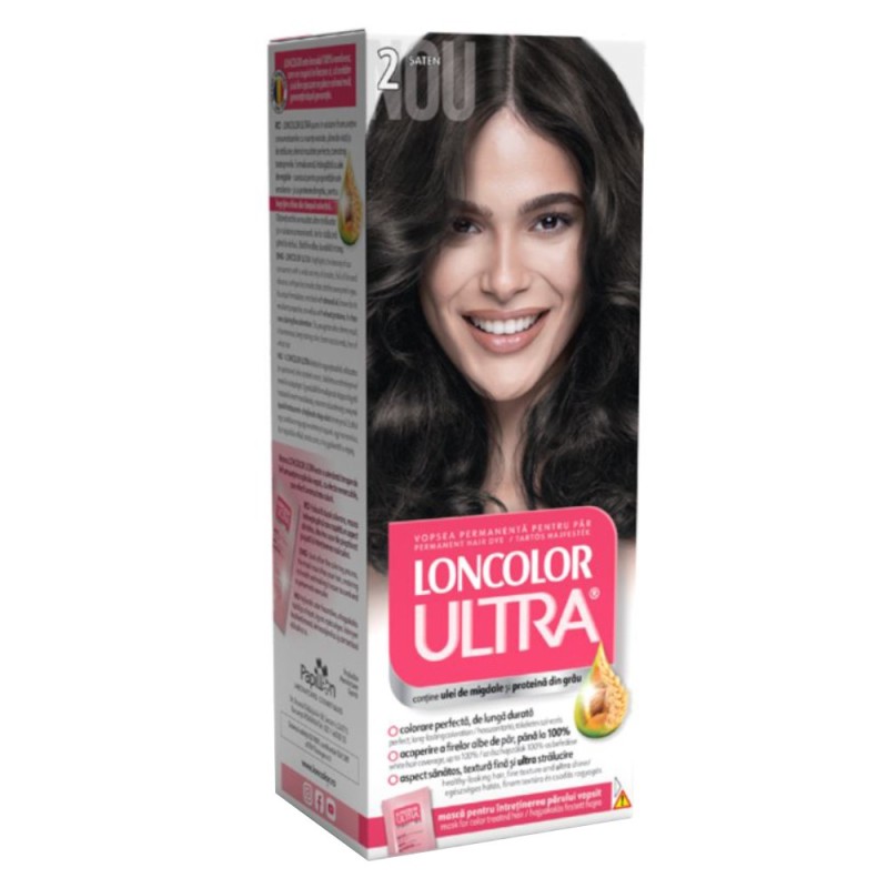 Set 2 x Vopsea de Par Permanenta Loncolor Ultra 2 Saten, 100 ml