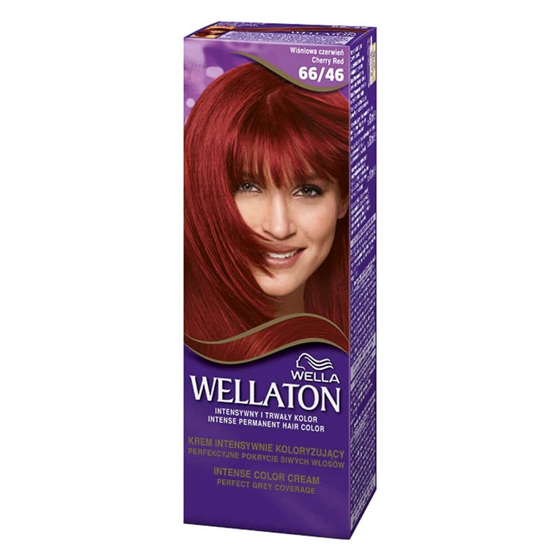 Set 2 x Vopsea de Par Permanenta Wella Wellaton Intense Color Creme 66/46 Rosu Cireasa, 110 ml