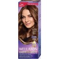 Set 2 x Vopsea de Par Permanenta Wellaton 6/374 Ciocolatiu Inchis, 110 ml