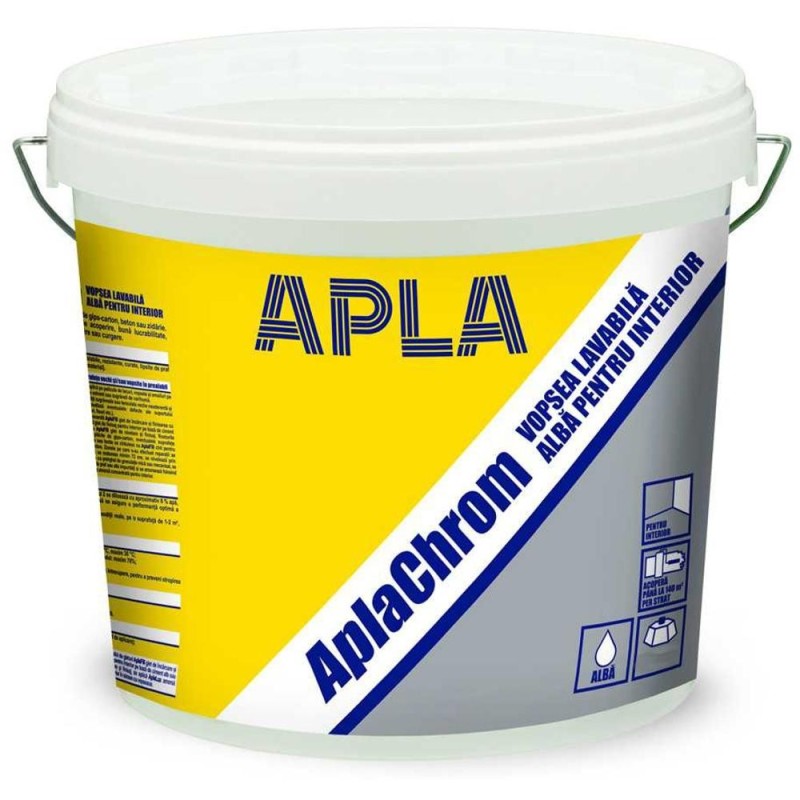 Set 2 x Vopsea Lavabila pentru Interior, 2.5 l, Alba