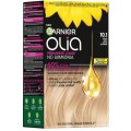 Set 2 x Vopsea Permanenta fara Amoniac, 10.1 Blond foarte Deschis Cenusiu, Garnier Olia, 112 ml