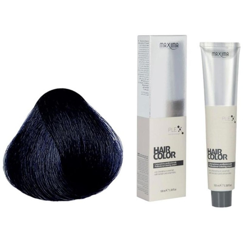 Set 2 x Vopsea Profesionala de Par Maxima, 1.1 Negru Albastrui, 100 ml