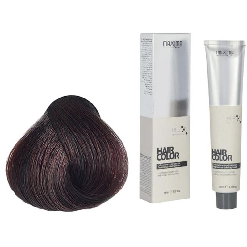 Set 2 x Vopsea Profesionala de Par Maxima, 3.6 Saten Roscat Inchis, 100 ml