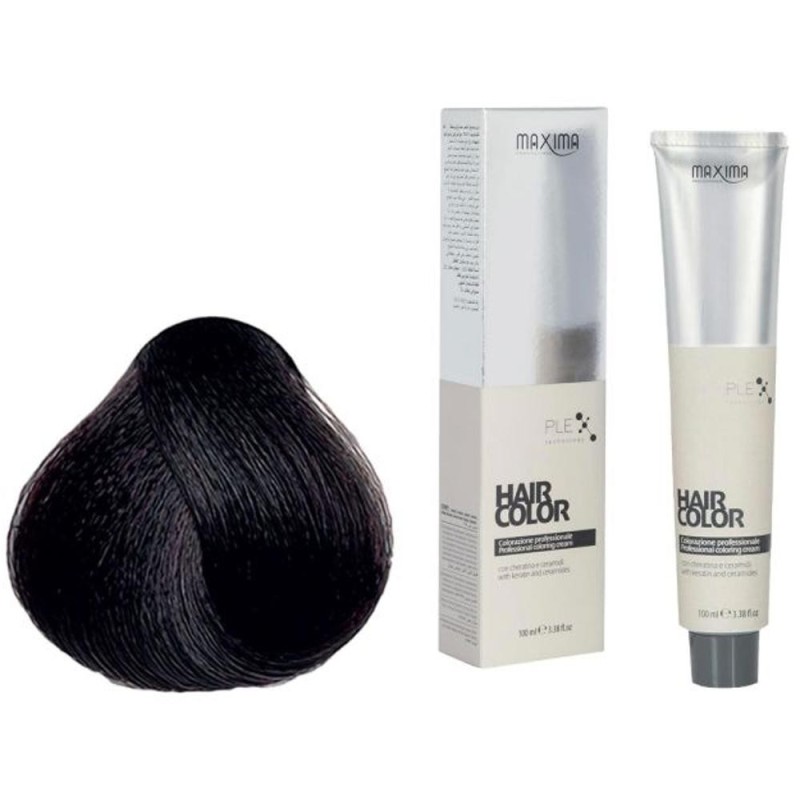 Set 2 x Vopsea Profesionala de Par Maxima, 3.99 Saten Ciocolata Neagra, 100 ml