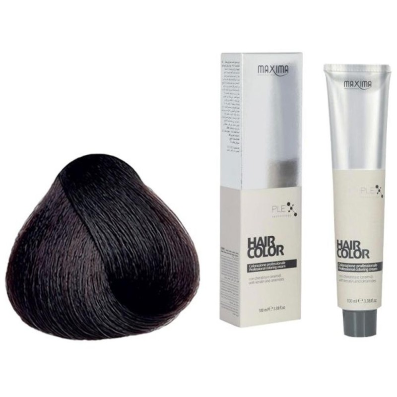 Set 2 x Vopsea Profesionala de Par Maxima, 4.99 Saten Ciocolata Neagra, 100 ml