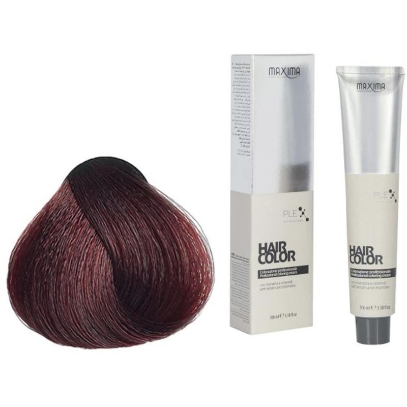 Set 2 x Vopsea Profesionala de Par Maxima, 5.6 Saten Roscat Deschis, 100 ml