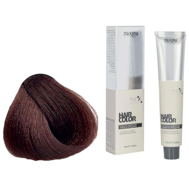 Set 2 x Vopsea Profesionala de Par Maxima, 6.58 Saten Mahon Chihlimbar, 100 Ml