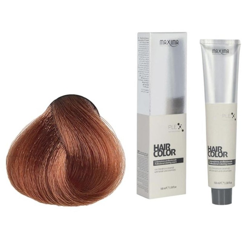 Set 2 x Vopsea Profesionala de Par Maxima, 7.44 Blond Aramiu Intens, 100 ml