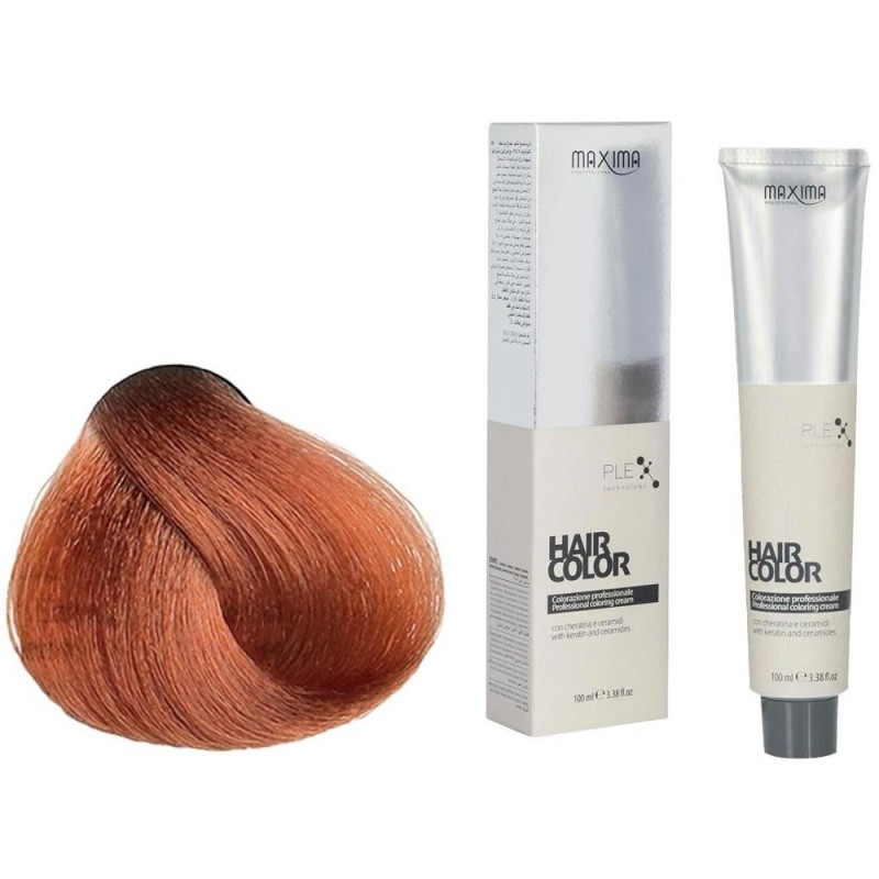 Set 2 x Vopsea Profesionala de Par Maxima, 8.44 Blond Aramiu Deschis Intens, 100 ml