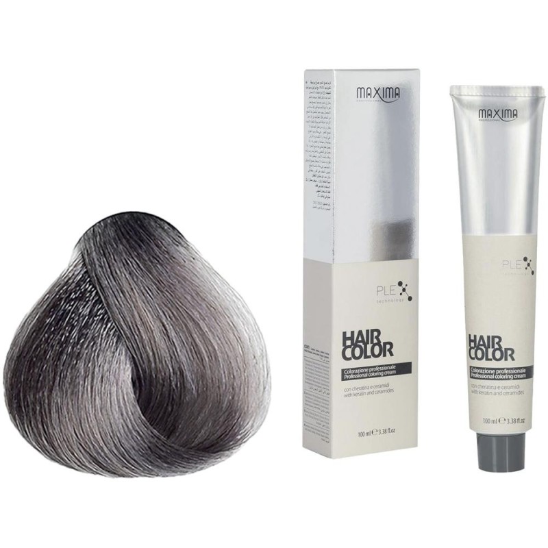 Set 2 x Vopsea Profesionala de Par Maxima, 9.11 Blond Cenusiu Intens Foarte Deschis, 100 ml