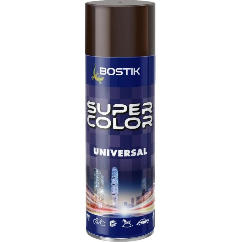 Set 2 x Vopsea Spray Universala Maro Ciocolata, pentru Retus, RAL 8017, Bostik, 400 ml