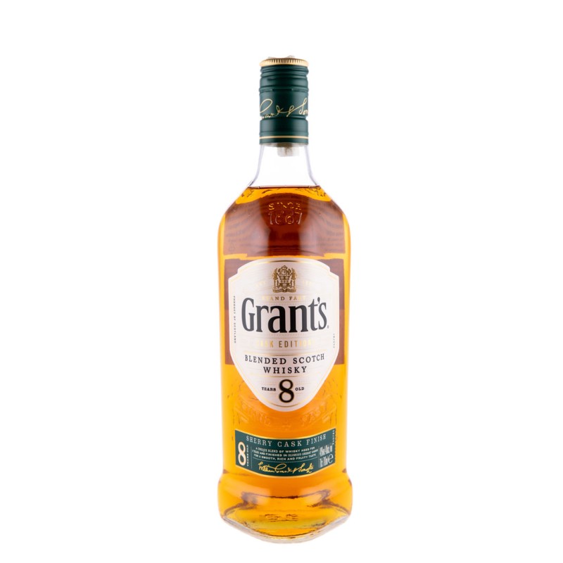 Set 2 x Whisky Grant's Sherry Cask, 8 Ani, 40%, 0.7 l
