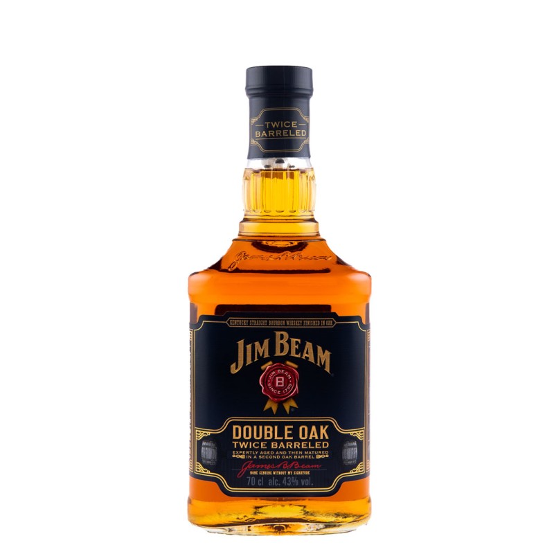 Set 2 x Whisky Jim Beam Double Oak, 43%, 0.7 l