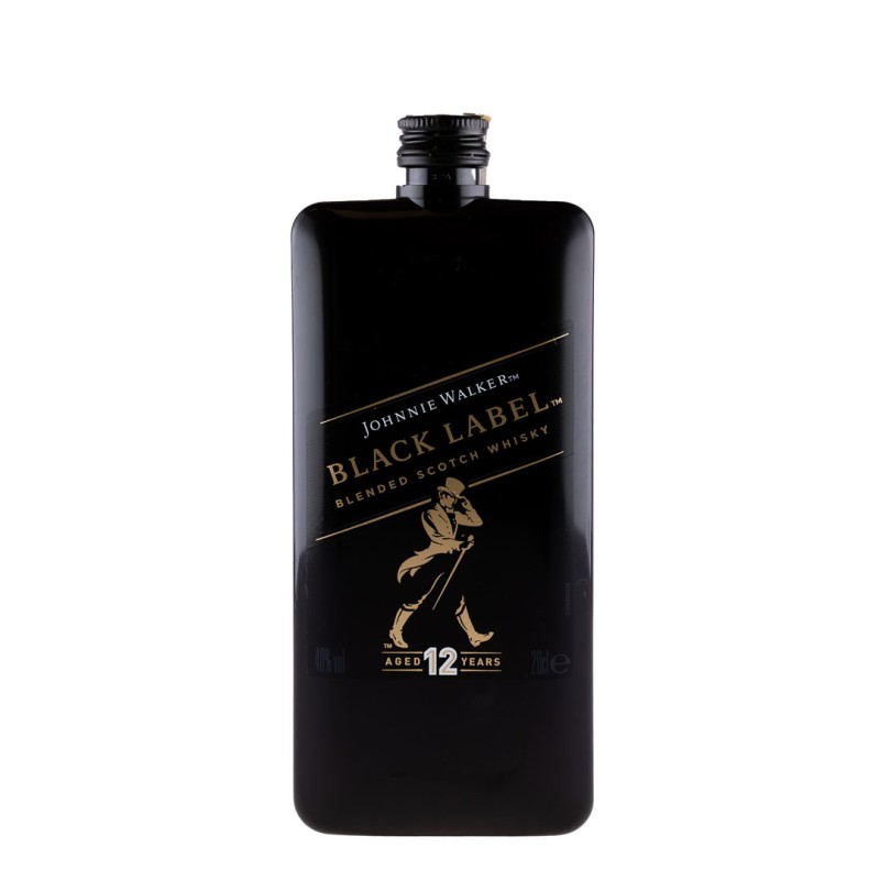 Set 2 x Whisky Johnnie Walker Black Pocket 12 Ani, 40%, 0.2 l