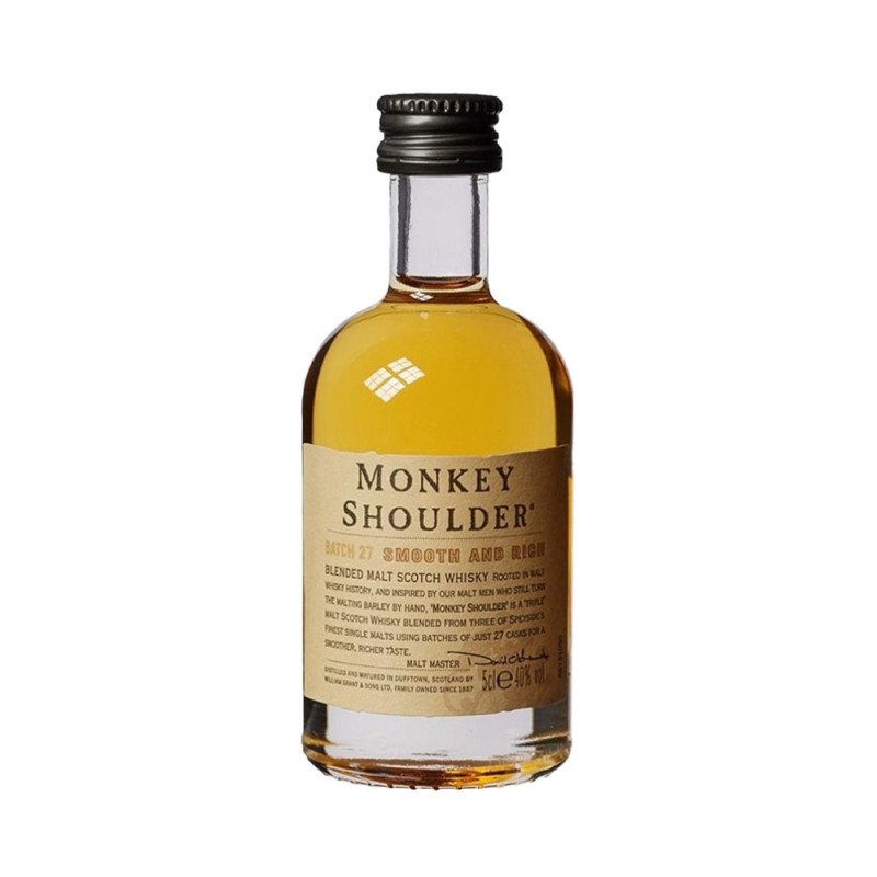 Set 2 x Whisky Monkey Shoulder Blended Malt Scotch, 40 % Alcool, 50 ml