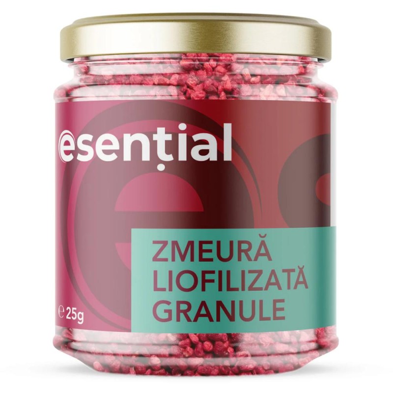 Set 2 x Zmeura Liofilizata ganule Esential'aroms, 25 g