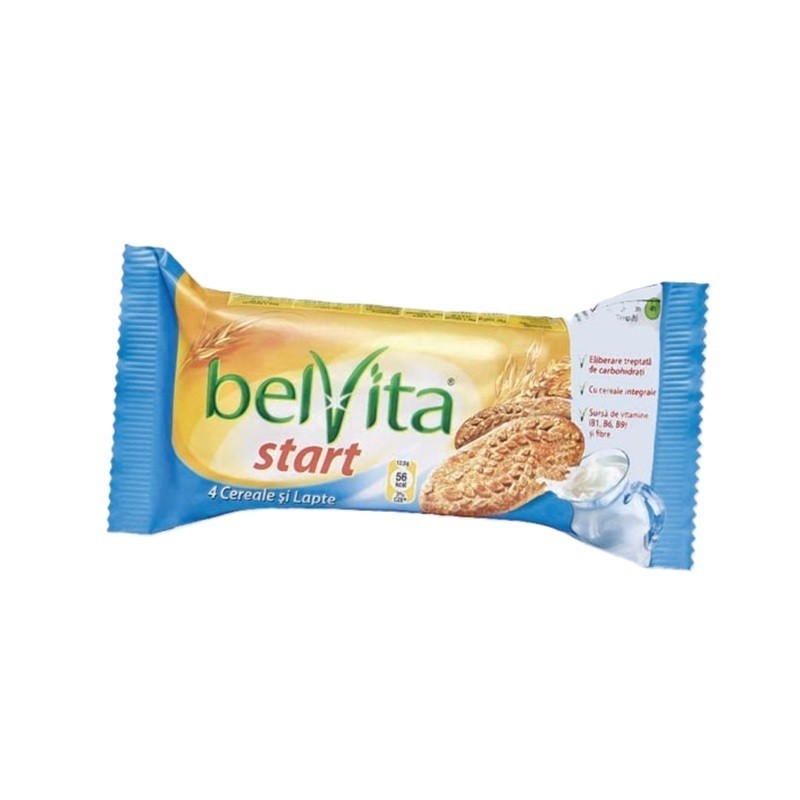 Set 20 x Biscuiti cu Cereale si Lapte, Belvita Start, 50 g
