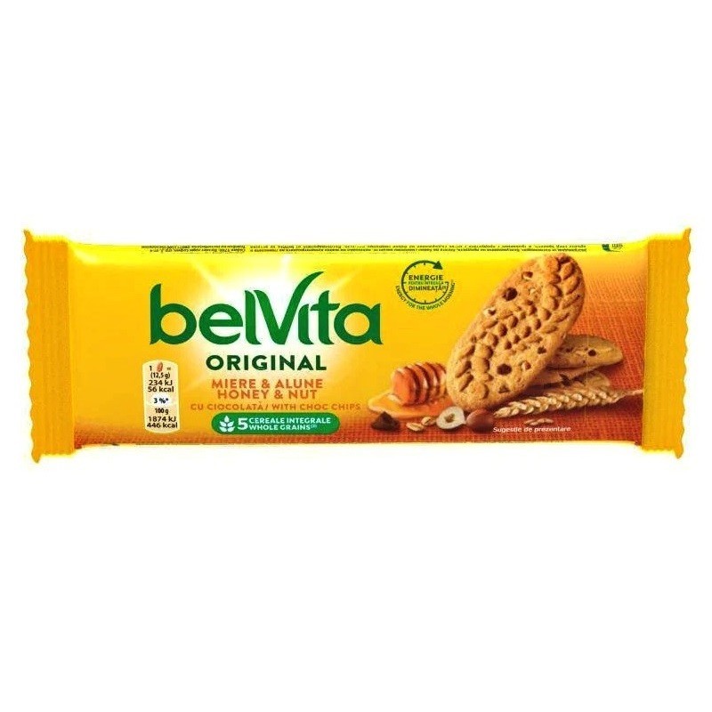 Set 20 x Biscuiti cu Miere si Alune de Padure, Belvita, 50 g