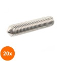 Set 20 x Stift Filetat Locas Inbus Varf 914 Inox A2-M12 x 25