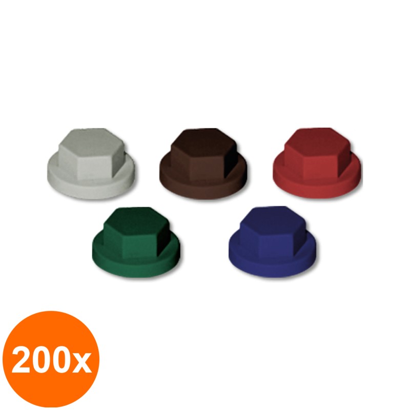 Set 200 x Capacele pentru Suruburi Cap Hex 8 Mm 10 Mm Otel-Hex 8