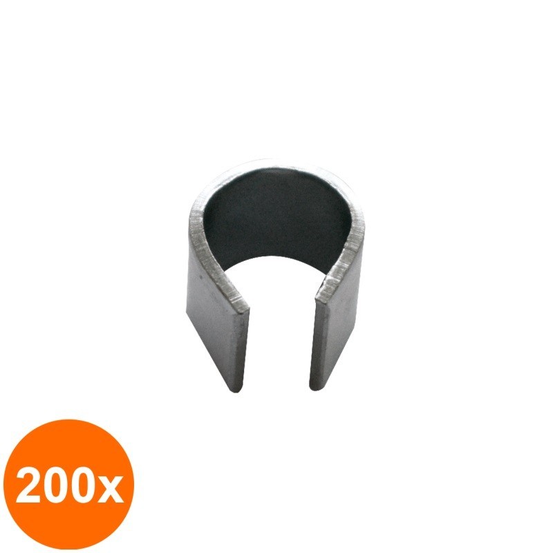 Set 200 x Clips Inadire Gard 12 x 1 mm, Vopsit Zincat