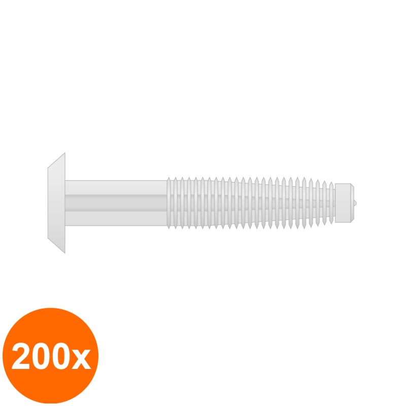 Set 200 x Diblu "skorpion" Cap Plat 6x40