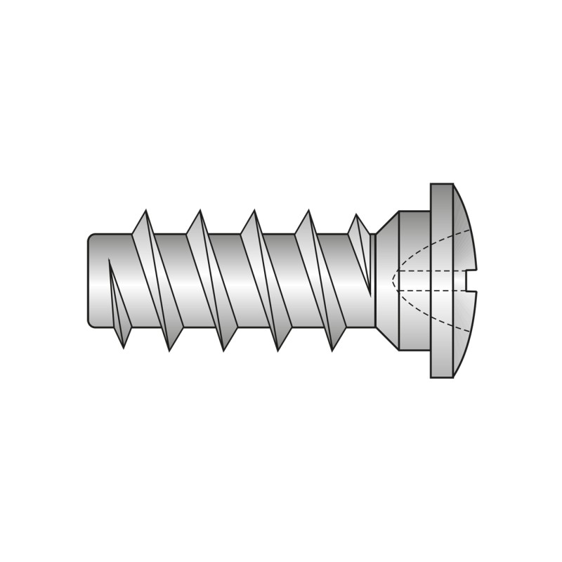 Set 200 x Eurosurub Cap Bombat O9 mm Pozidriv Filet Rar Otel Zincat-L 11