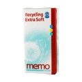Set 22 x Servetele Nazale din Hartie Reciclata, 4 Straturi, Albe, Recycling Extra Soft Memo