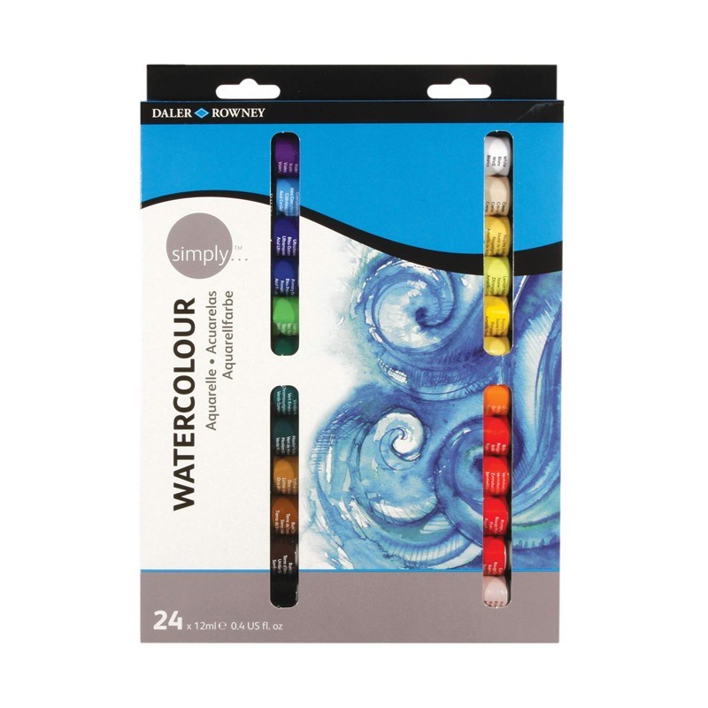 Set 24 x 12ml Acuarele Simply Daler Rowney