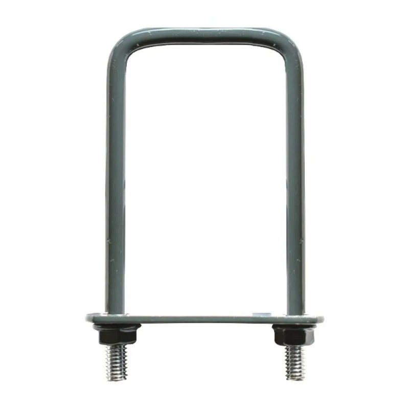 Set 25 x Brida Gard, 80 x 60 mm, pentru Fixare Panouri Gard, Stalp Rectangular, Gri Antracit