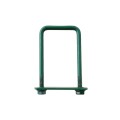 Set 25 x Brida Gard Otel, 60 x 40 mm, Tip U, pentru Fixare Panouri Gard, Stalp Rectangular, Verde