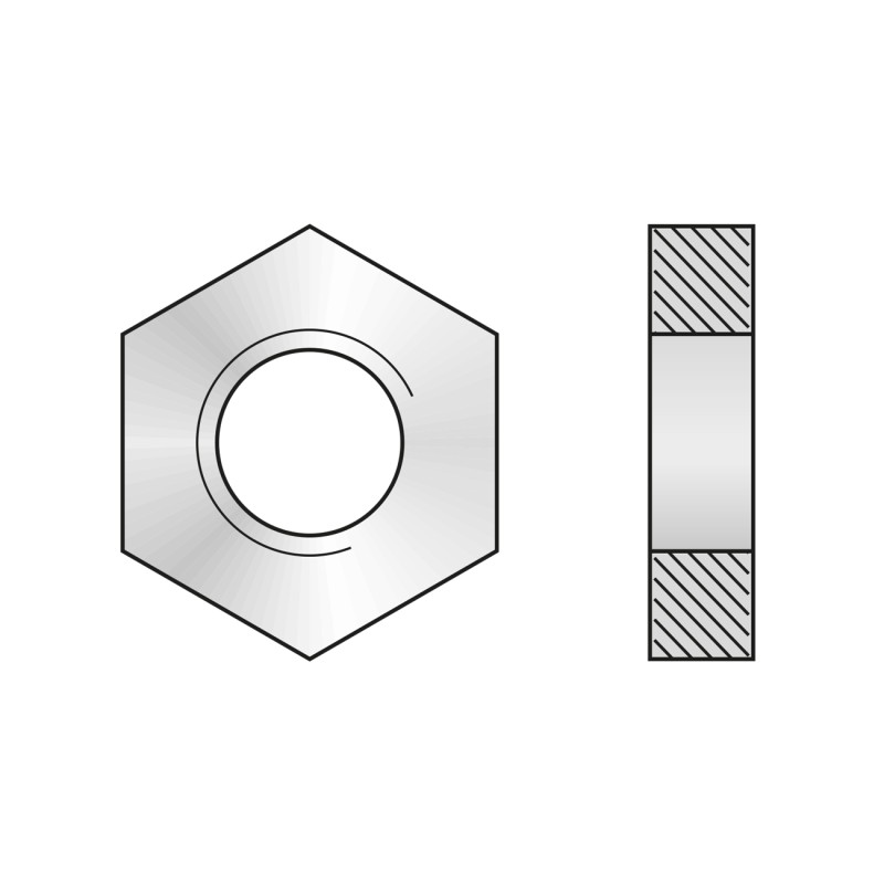 Set 25 x Piulita Hexagonala Joasa Forma B 439 Inox A2 -M20