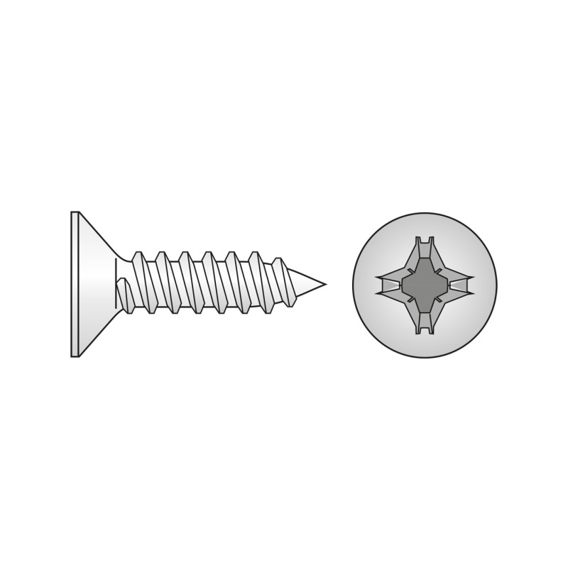 Set 250 x Surub Cap Inecat Pentru Tabla 7982 Otel Zincat-3.5x 38