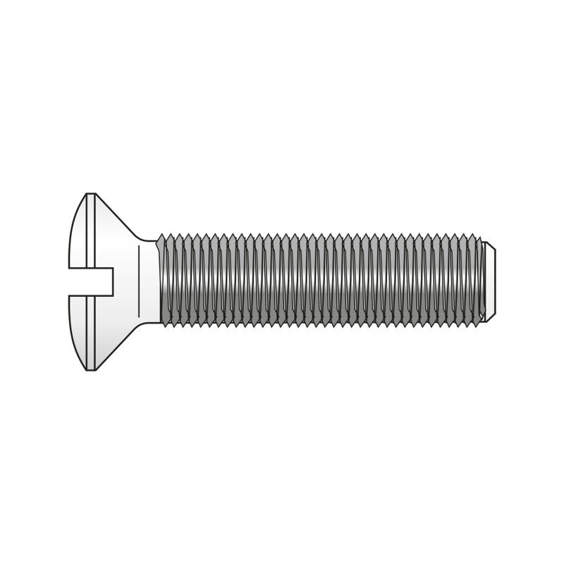 Set 250 x Surub Cap Semiinecat Crestat 964 Otel Gr.4.8 Zincat-M5 X 16