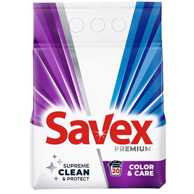 Set 2x Detergent Automat Savex 2 Kg, Color Care, 2 kg