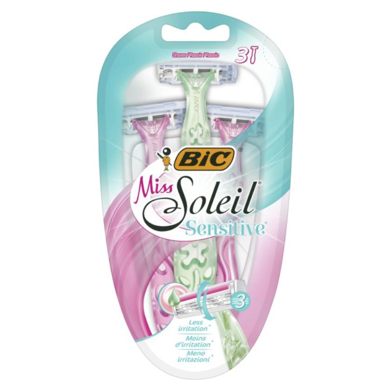 Set 3 Aparate de Ras BIC Miss Soleil Sensitive cu 3 Lame