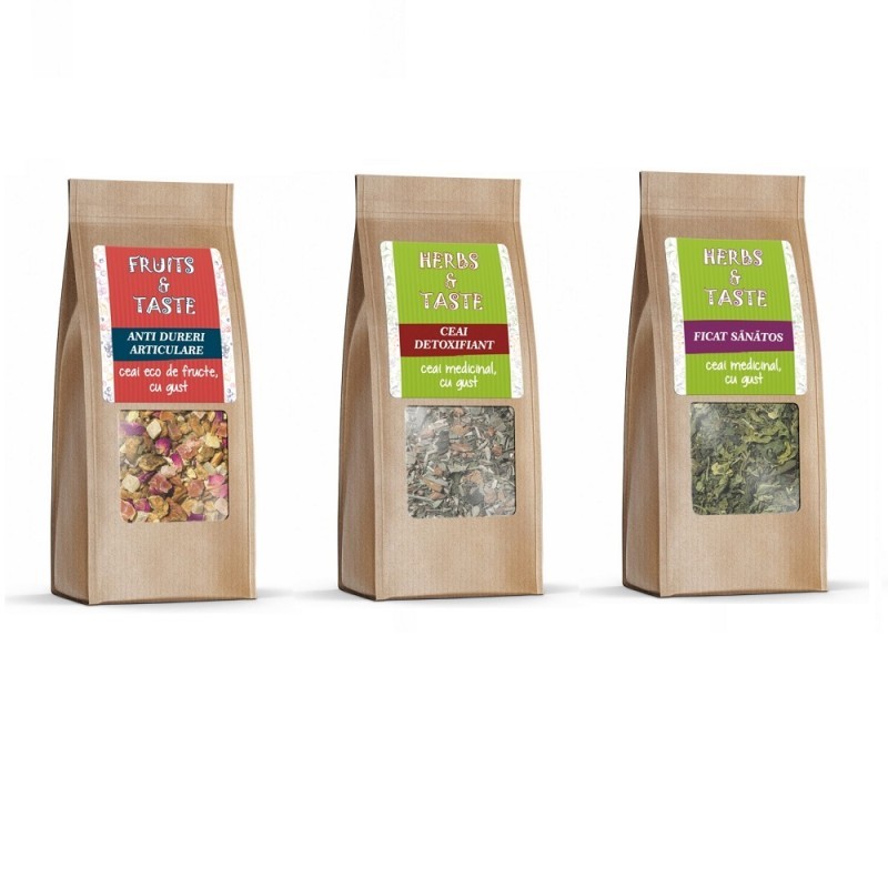 Set 3 Ceaiuri Mobilitate, Metabolism si Detoxifiere, Pronat