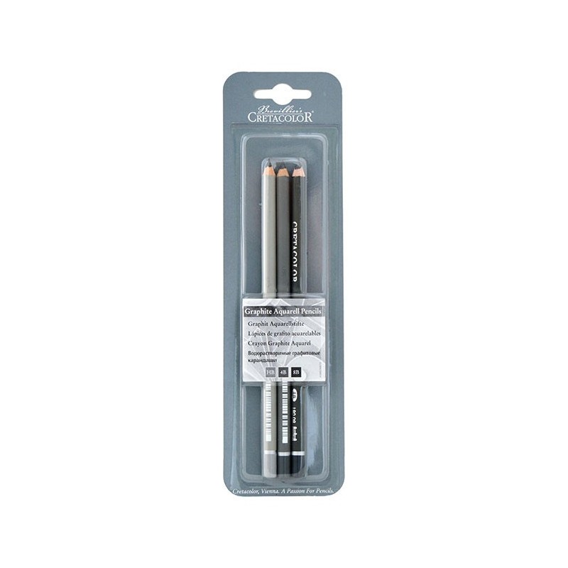 Set 3 Creioane Grafit Acuarelabile Cretacolor