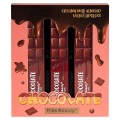 Set 3 Rujuri Lichide Mate Chocolate Kiss Beauty Velvet Lipgloss, 01