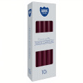 Set 3 x 10  Lumanari Conice Aura Burgund