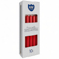 Set 3 x 10  Lumanari Conice Aura Rosii