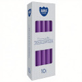 Set 3 x 10  Lumanari Conice Aura Violet