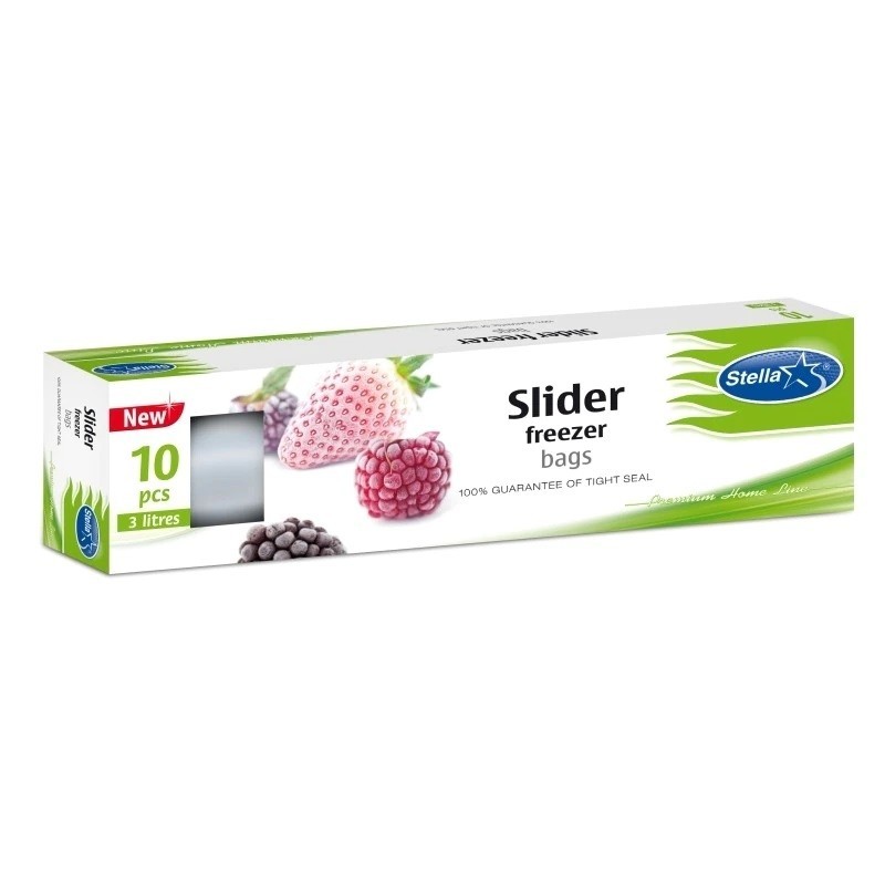 Set 3 x 10 Pungi pentru Congelator Stella cu Fermoar 3 l
