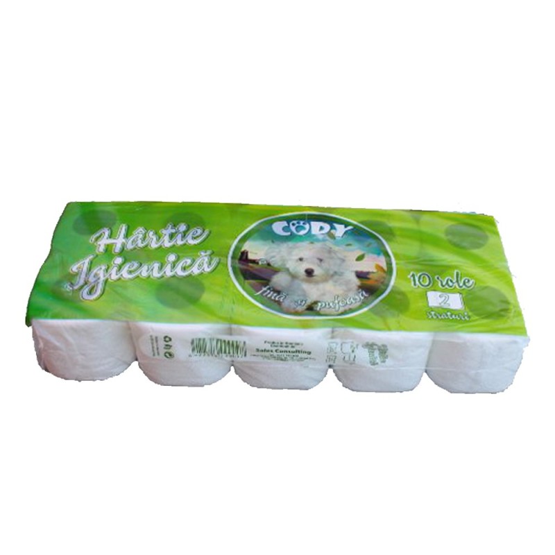 Set 3 x 10 Role Hartie Igienica Cody Celuloza 2 Straturi